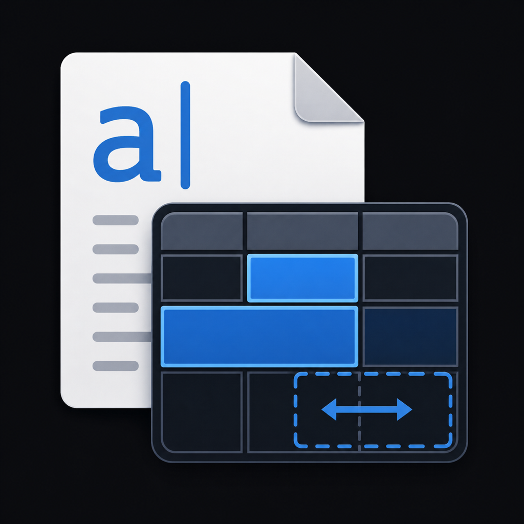 AsciiDoc Table Editor